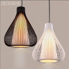 北歐鐵藝鳥籠吊燈現代簡約飯廳火鍋店咖啡廳吧檯創意個性鐵藝燈具