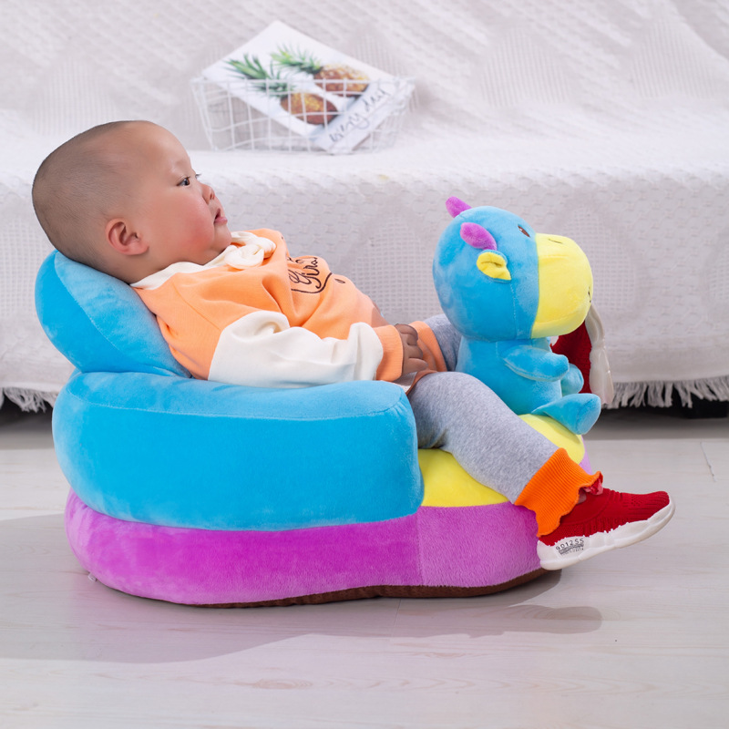 Al por mayor de los niños pequeño sofá asiento de dibujos animados bebé aprendizaje Silla de peluche de juguete bebé asiento de seguridad regalo de cumpleaños