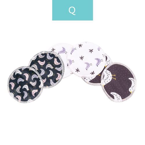 Anti-overflow nursing pads Happyflute Mom 3-layer washable bamboo fiber nursing pads nursing pads