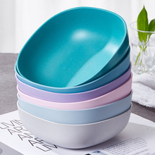 ins碗北欧竹纤维碗家用可爱日式复古沙拉甜品碗轻奢餐具套装