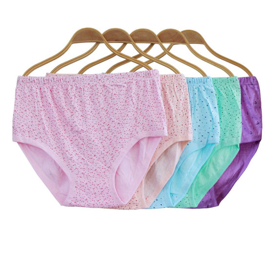 Mid-high Waist Women's Pure Cotton Briefs Middle-aged and Elderly Plus Large Size Loose Pants Mom and Grandma's Pure Cotton Briefs