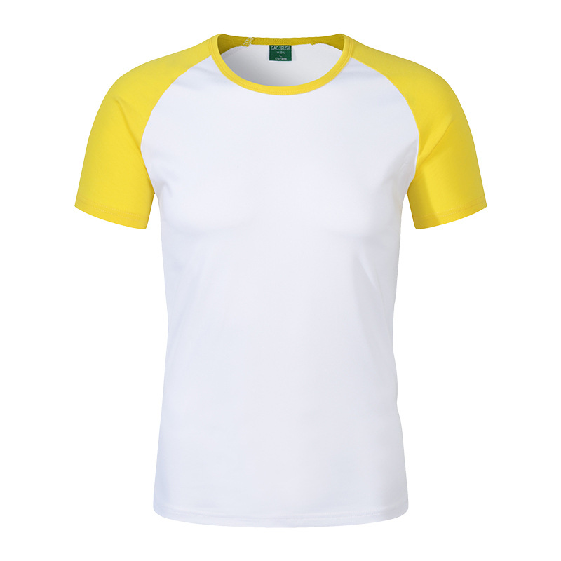 Modal camiseta DIY impresión grupo Clase uniforme color matching manga raglán cuello redondo publicidad cultural camisa LOGO ropa fábrica