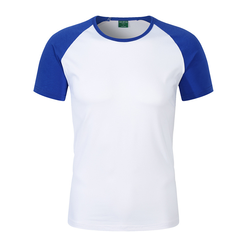 Modal camiseta DIY impresión grupo Clase uniforme color matching manga raglán cuello redondo publicidad cultural camisa LOGO ropa fábrica