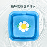 小花 Кошка Автоматическая питьевая вода, домашние животные, бассейн питьевой воды Красивый короткий короткий бассейн Протекает в живую воду самостоятельно фильтрацию