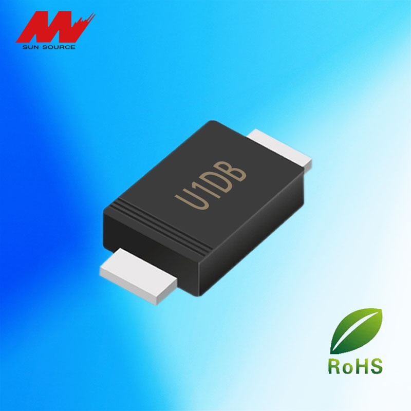 贴片快速整流二极管US1DBF 1A/200V SMBF二极管整流器
