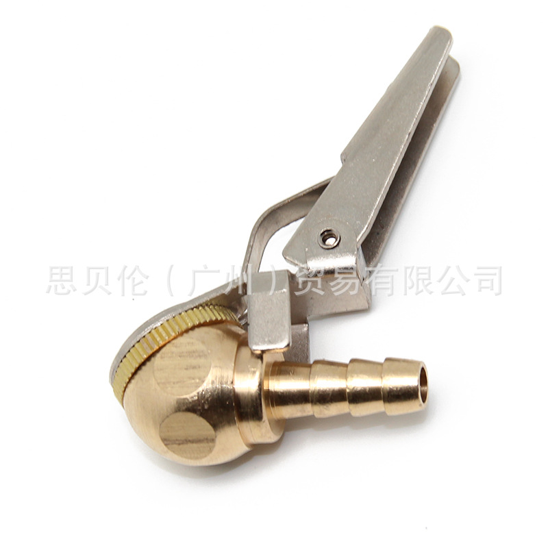 Cabeza de bola de cobre boquilla inflable bomba de inflado boquilla pistola boquilla de cabeza de cobre de inflado boquilla cabeza redonda inflado boquilla