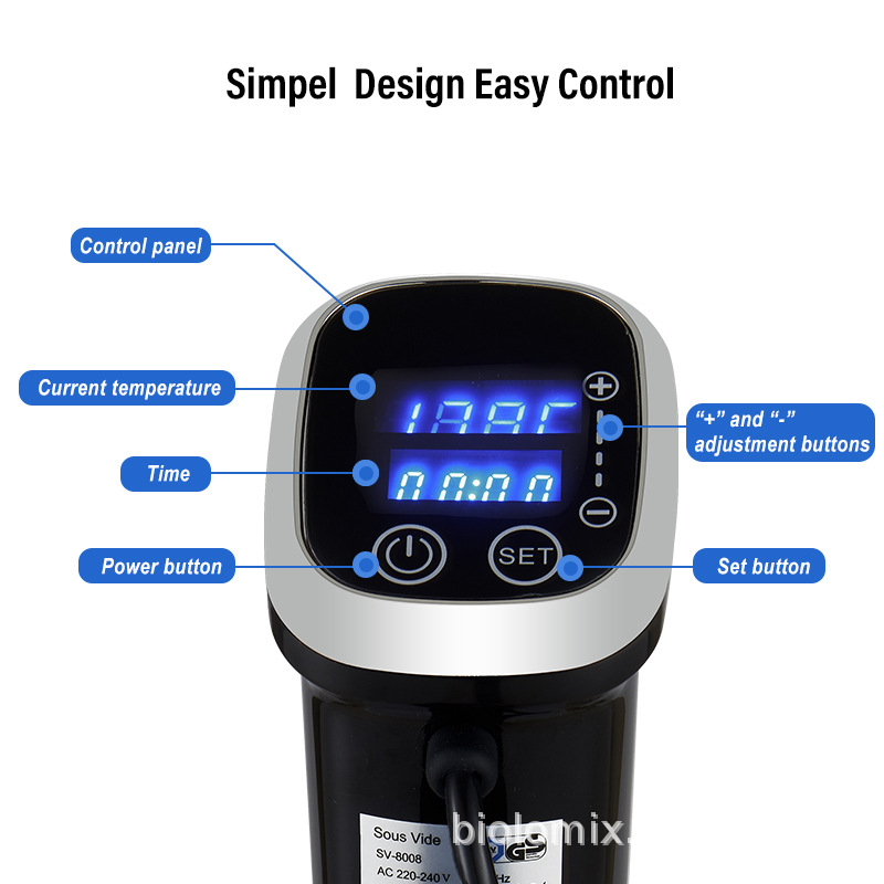 IPX7 impermeable baja temperatura vacío lento hirviendo máquina de carne cocinar palo máquina de grasa IPX7 Sous Vide Cocina image 5