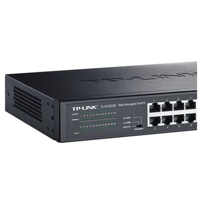 Коммутатор сети с управлением через веб-панель 24 порта Gigabit TP-LINK Pu Lian TL-SG2024D/24ge