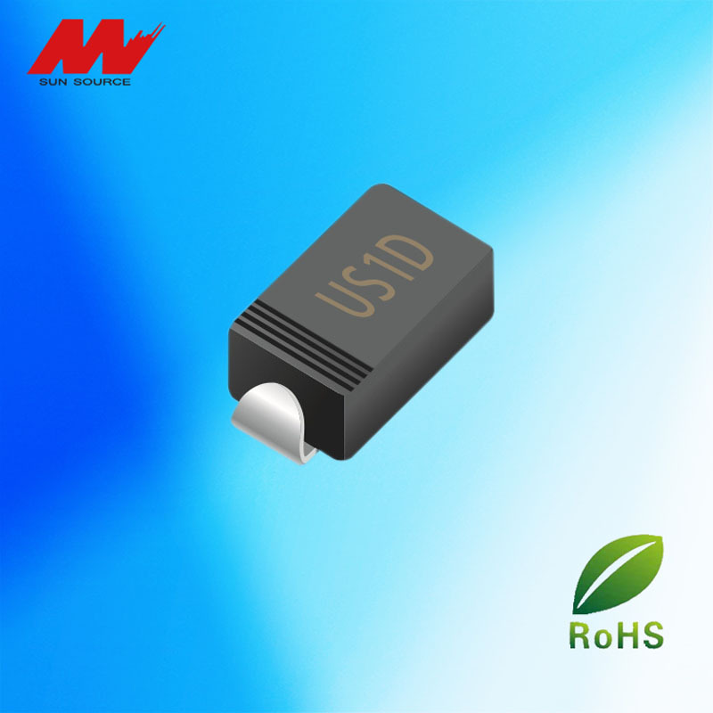 二极管整流器 贴片快速整流二极管US1D 1A/200V SMAOJ量大价优