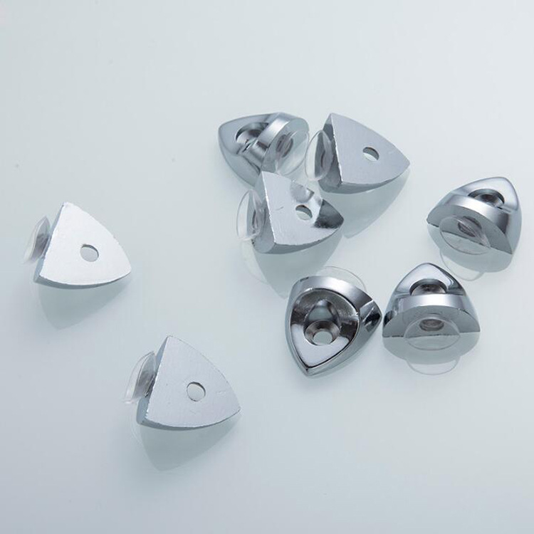 Soporte de estante de vidrio de madera en forma de corazón engrosado melocotón vitrina en forma de corazón Partición Soporte de partición PIN de aleación de zinc lechón