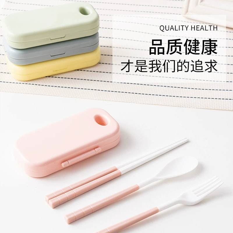 Переносной костюм с ножом, вилкой и ложкой, съемная Студенческая посуда, комбинация из трех предметов, дорожная детская посуда