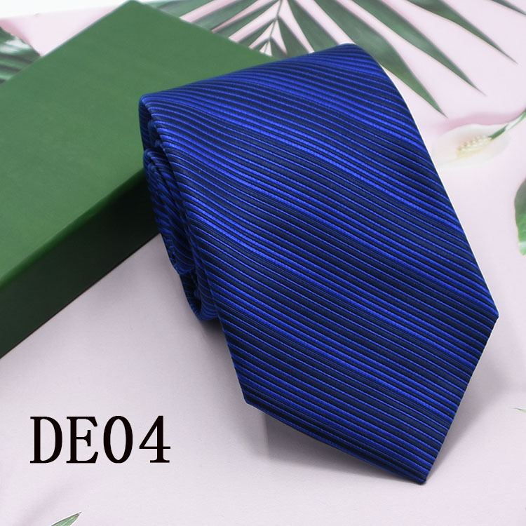 Lazo de los hombres 8cm ropa formal negocios moda profesional corbata rayas Plaid color sólido nuevo traje empate