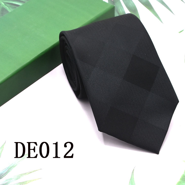 Lazo de los hombres 8cm ropa formal negocios moda profesional corbata rayas Plaid color sólido nuevo traje empate