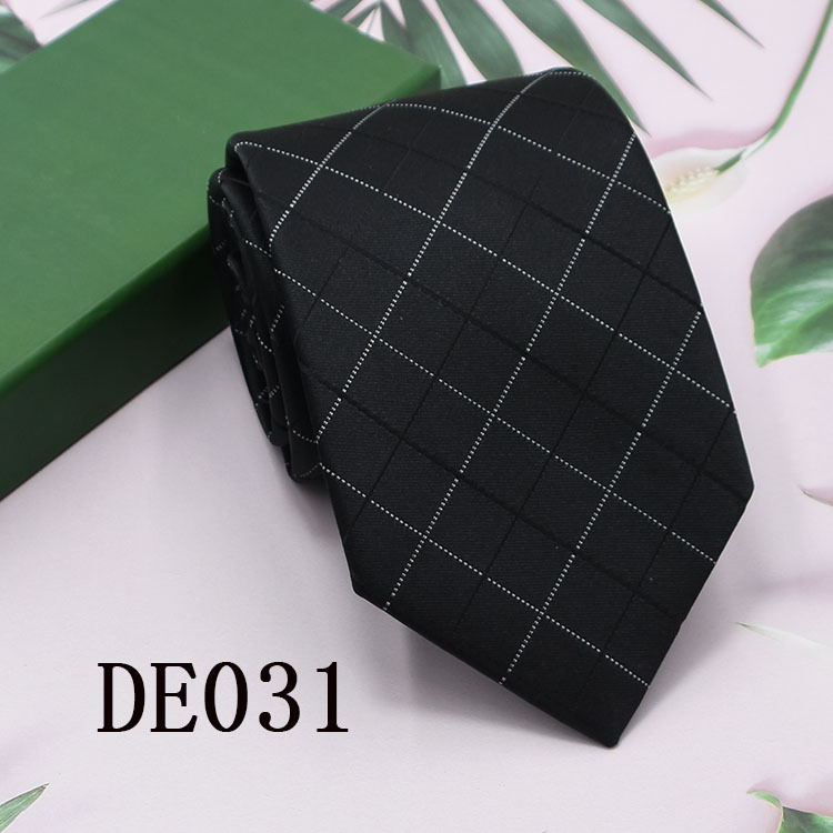 Lazo de los hombres 8cm ropa formal negocios moda profesional corbata rayas Plaid color sólido nuevo traje empate