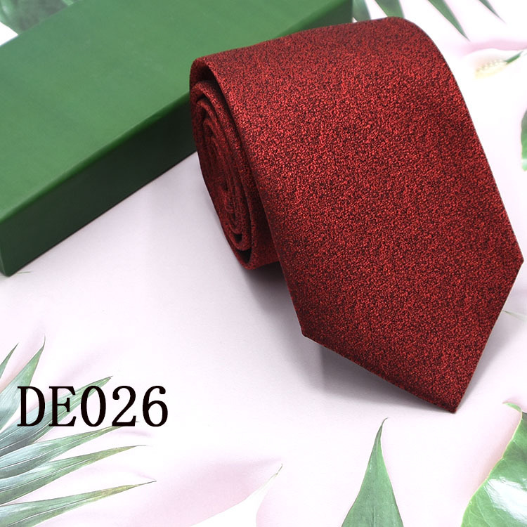 Lazo de los hombres 8cm ropa formal negocios moda profesional corbata rayas Plaid color sólido nuevo traje empate