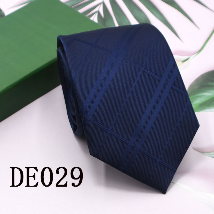 Lazo de los hombres 8cm ropa formal negocios moda profesional corbata rayas Plaid color sólido nuevo traje empate