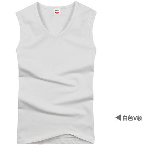 White, V-neckline