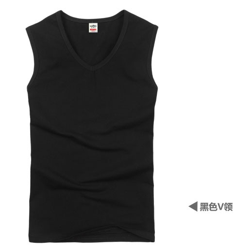 Black, V-neckline