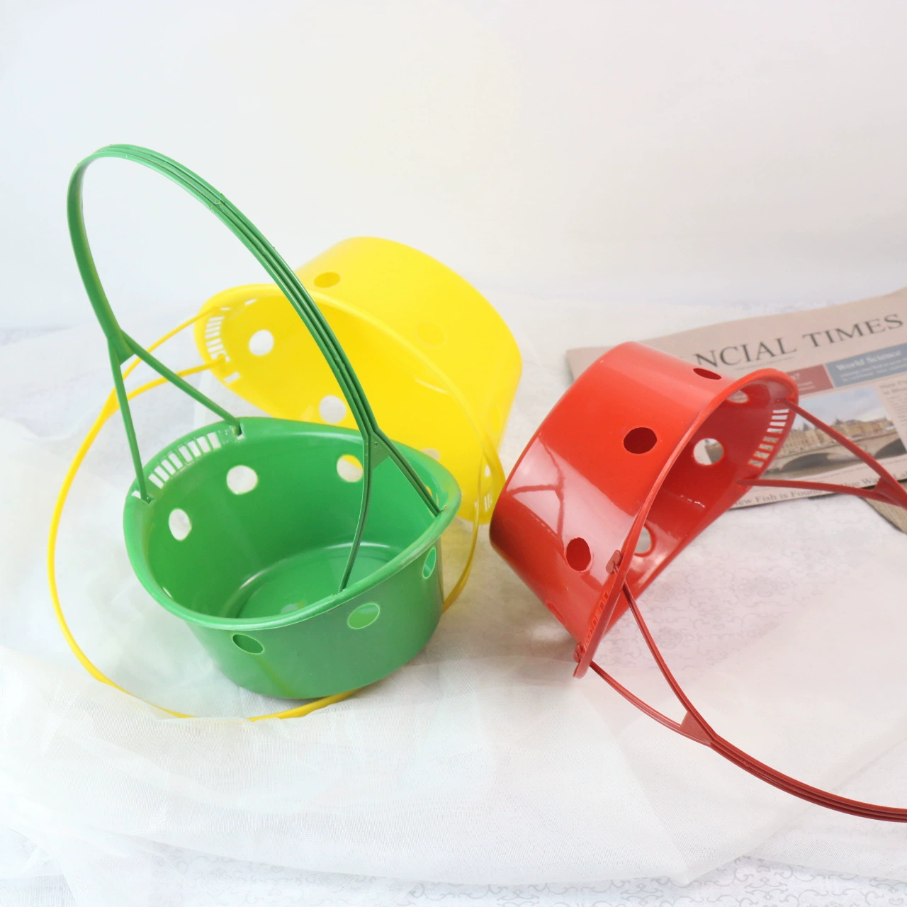 Цинмин пластиковая ручная цветочная корзина цветочные горшки декоративные цветы