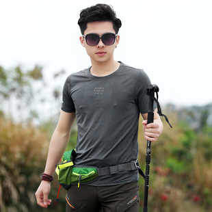 2 Summer Quick-drying T-shirt Men's Short-sleeved Sports Running Thin Quick-drying Clothes 0 Breathable Ice-cool Half-sleeved Fitness Clothes T-shirt 2
