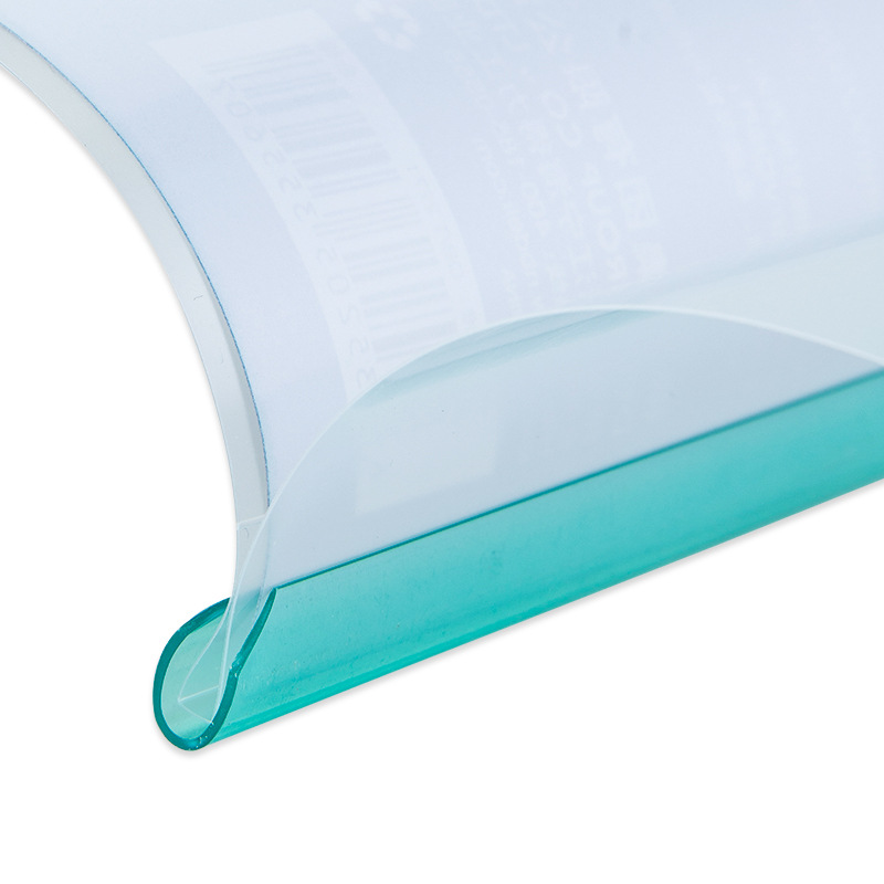Deli 5861 trolley clip A3 especificación archivo carpeta transparente plástico trolley clip ancho trasero 10mm