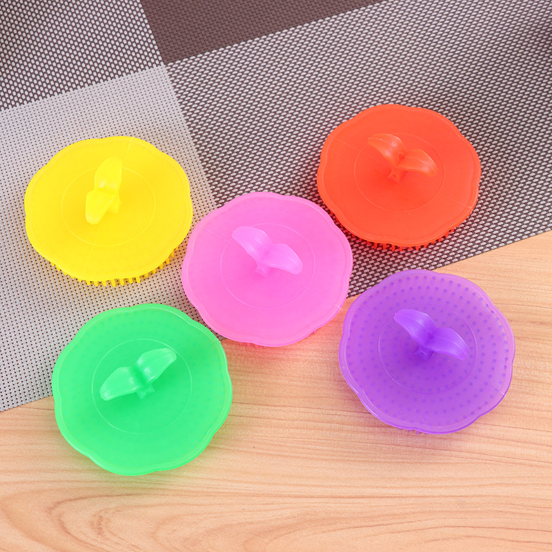 一元店柔软舒适塑料洗头刷 按摩头部洗头刷