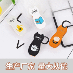New-style fridge message clips, creative wooden clips, sticky notes, sealable notes, cat-themed fridge magnets, and photo holders