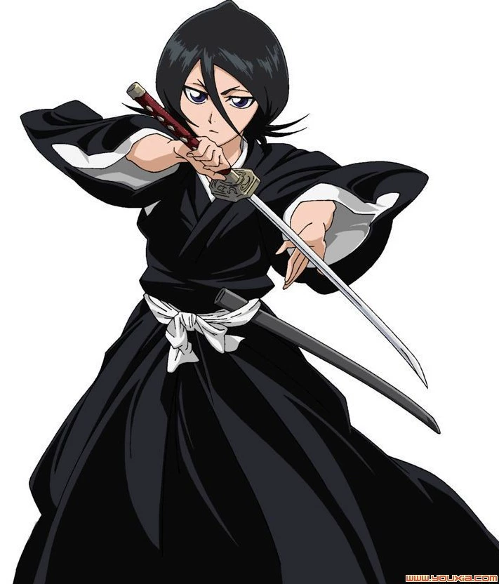 Кимоно для косплея, вдохновленное Рукией из Bleach, женский костюм, черный с белой каймой, комфортная посадка