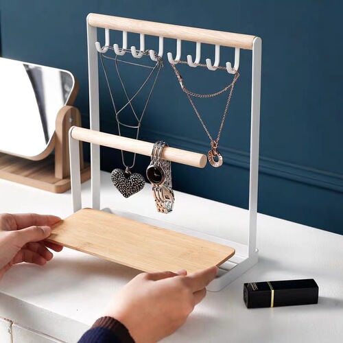 Factory direct sales Japanese iron jewelry rack entrance key small objects necklace earrings jewelry storage display hanger