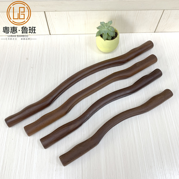 Carbonized Tendon Rolling Stick, Beauty Salon Rolling and Scraping Tool, Beech Wood Tendon Stick, Whole Body Meridian Dredging Wooden Scraping Stick