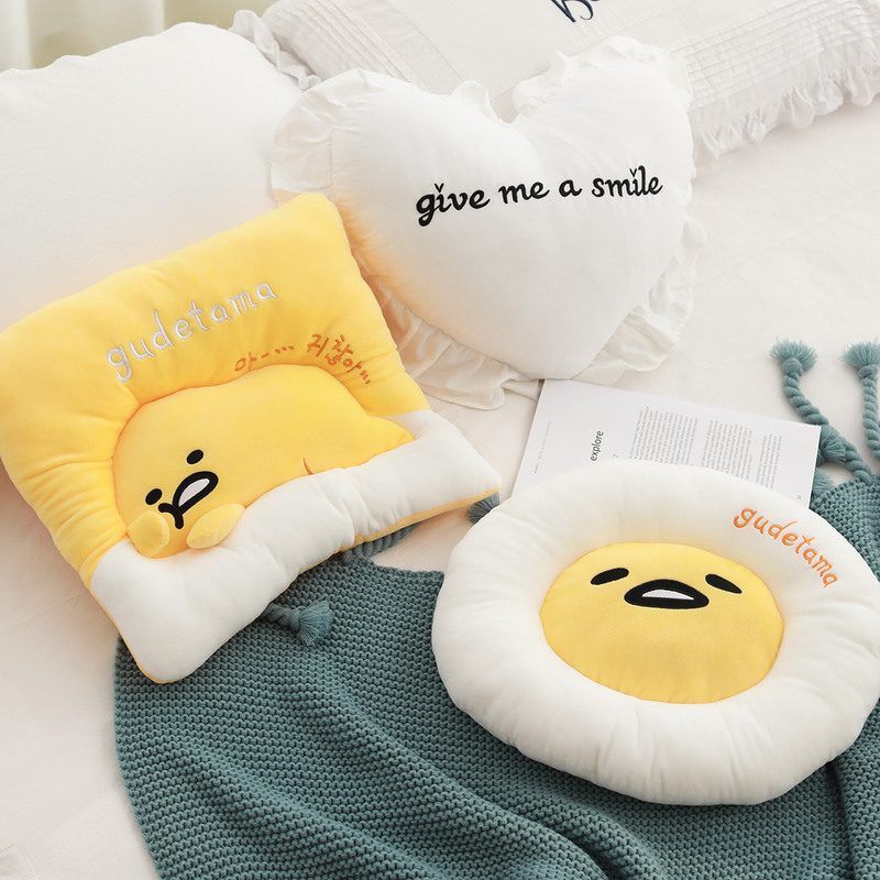 Factory Lazy Egg Plush Cushion Egg Yolk King Doll Japanese Lazy Egg King Office Seat Cushion