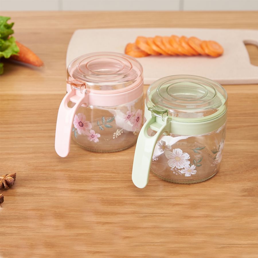 Glass Seasoning Bottle Seasoning Jar Set Salt Shaker Sealed Seasoning Box Single Compartment Set Kitchen Seasoning Box Wholesale