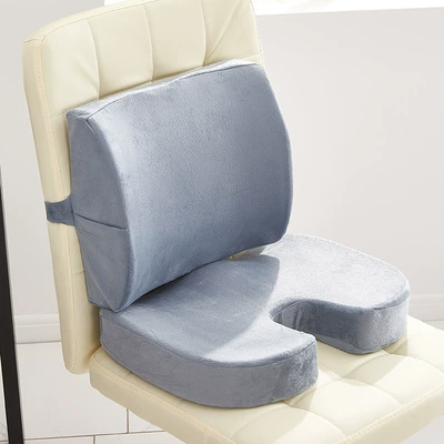 Waist support Memory Foam Cushion Office - suit-mesh-gray