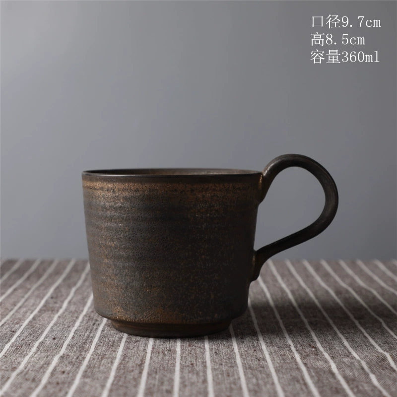 Alien ceramic cup high -value coffee cup retro Mark cup cross -border supply irregular cup rough pottery cup