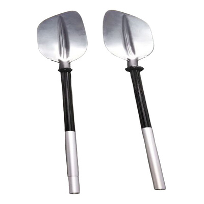 供應運動戶外涉水用品遊船皮劃艇配件控舵黑色  雙節鋁合金杆劃槳