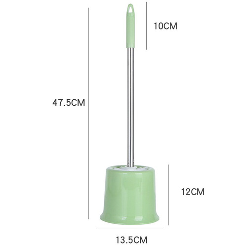 Bathroom wall-mounted toilet brush with no dead ends, long-handled soft-bristle brush cleaning set, wall-mounted toilet artifact