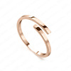 Accessory stainless steel, adjustable one size ring engraved, simple and elegant design