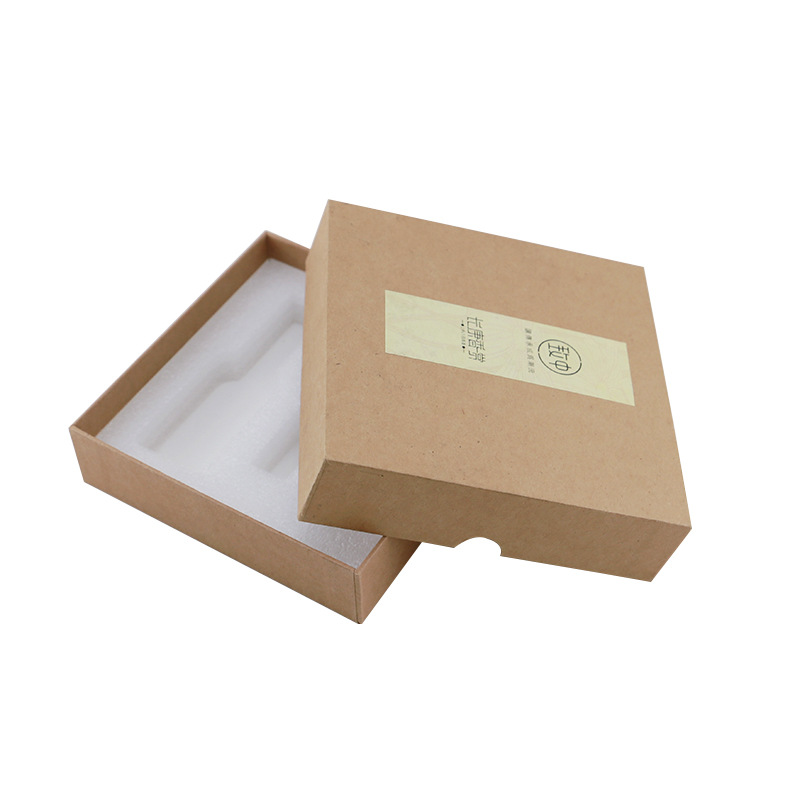 牛皮纸天地盖方形西洋参礼盒 保健品中药复古创意外包装盒杭州