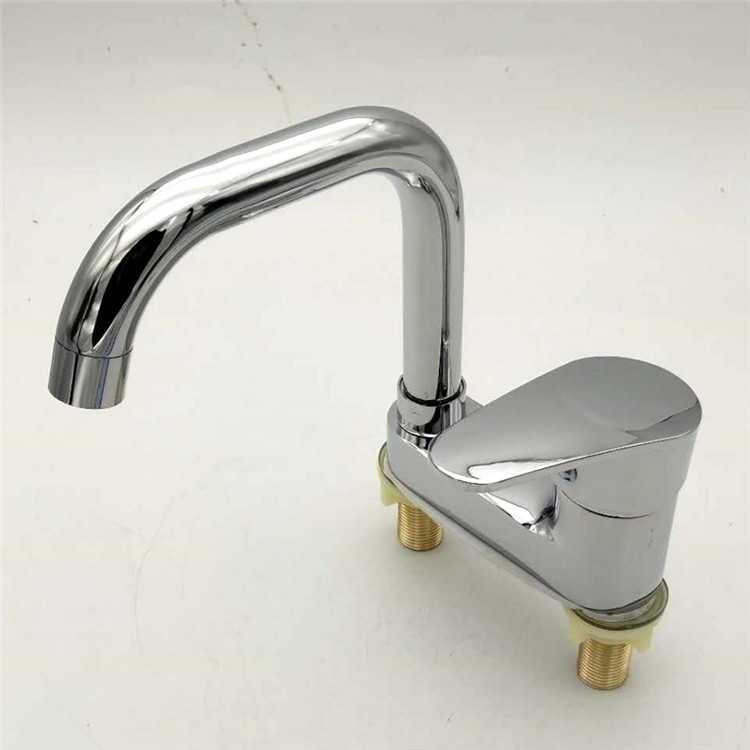 Xiaoqi Double-hole Basin Hot and Cold Faucet Copper Washbasin Bathroom Washbasin Three-hole Basin Rotatable Faucet