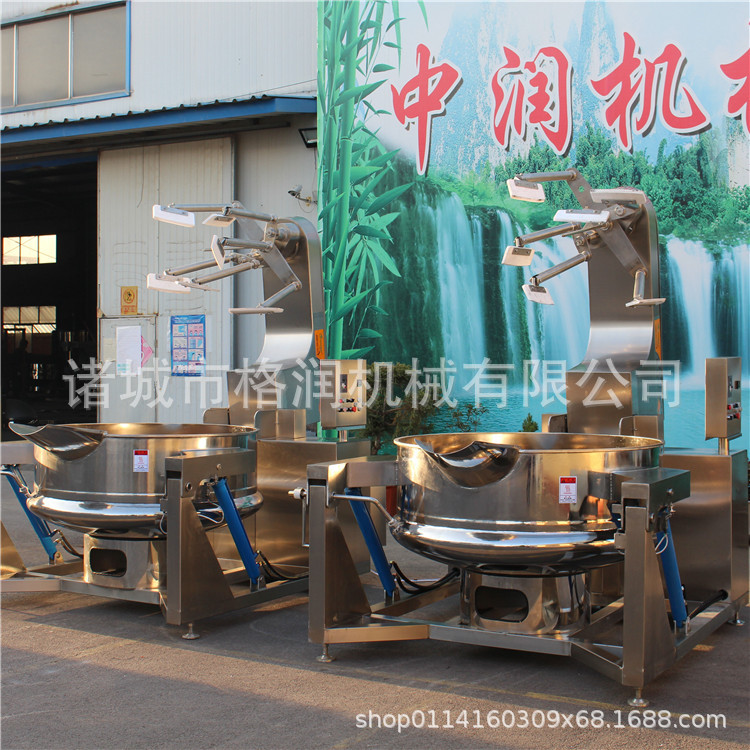 工厂用辣椒酱搅拌炒制机器 辣椒酱行星锅 大型辣椒酱炒锅
