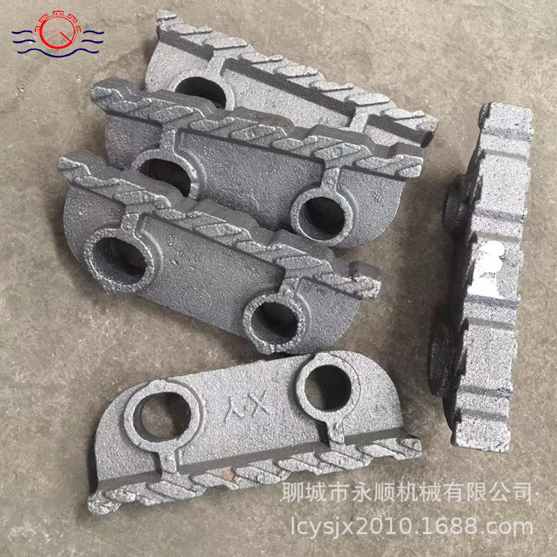 聊城鑫玥永顺厂家供应18双圆炉排付片链条炉排片 HT200炉排被动片