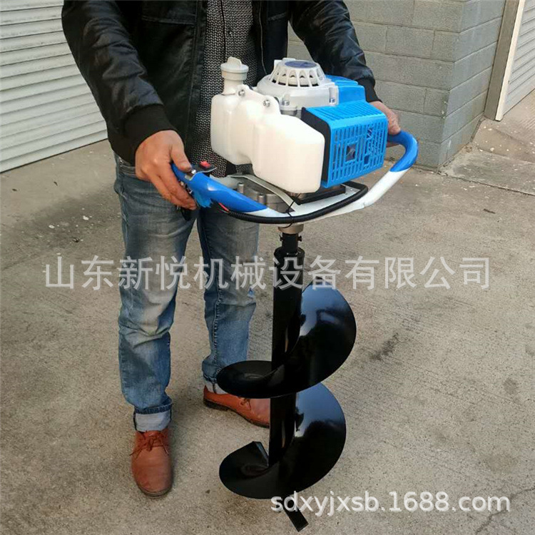 小型汽油地钻 二冲程式大功率挖坑机 手持式果树施肥打洞机