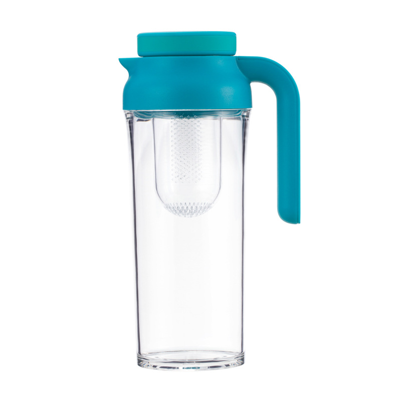 Gran capacidad resistente a altas temperaturas botella de agua fría taza de agua bebida botella de jugo hogar plástico botella de agua fría 1.1L ventas directas de fábrica