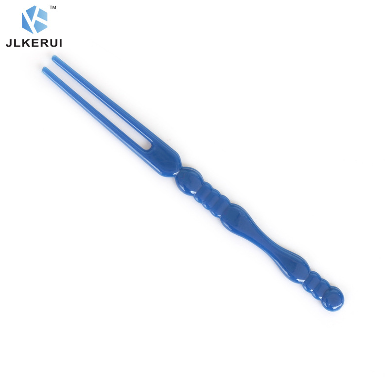 Tenedor de bambú engrosado Tenedor de plástico desechable Tenedor de fruta multicolor discoteca KTV Tenedor de fruta de bambú de plástico