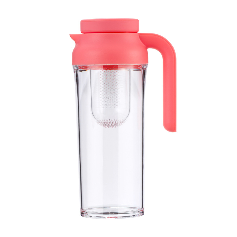 Gran capacidad resistente a altas temperaturas botella de agua fría taza de agua bebida botella de jugo hogar plástico botella de agua fría 1.1L ventas directas de fábrica