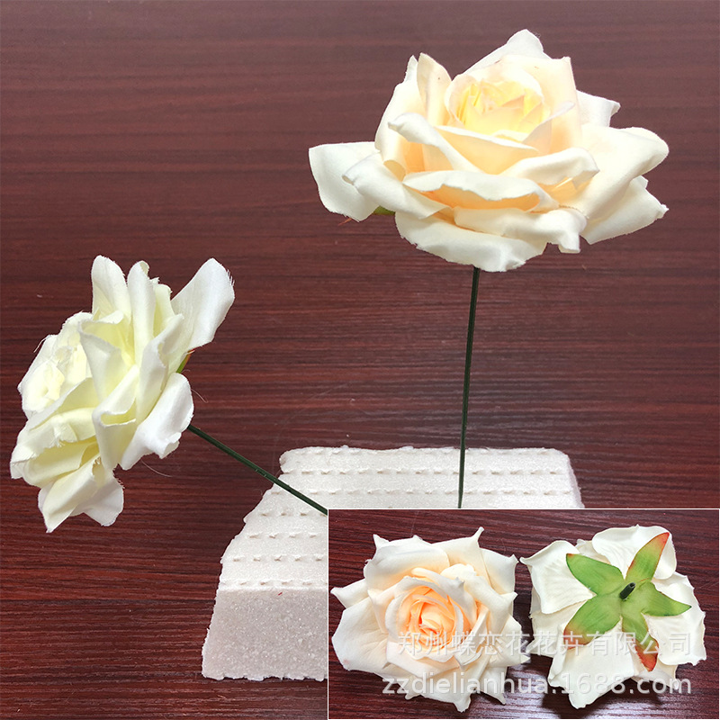 Flor artificial Rosa rojo cascada Rosa glaciar Rosa Internet celebridad Fondo pared Rosa flor pared floral arreglo floral