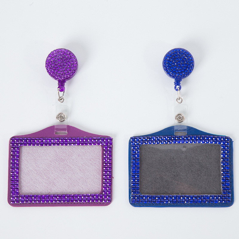 New Multi-Color Lanyard Card Holder with Resin Rhinestones, Universal Work Badge Card Holder Set, Manufacturer's Ready Stock for Mixed Batch Sales New Multi-Color Lanyard Card Holder with Resin Rhinestones, Universal Work Badge Card Holder Set, Manufacturer's Ready Stock for Mixed Batch Sales