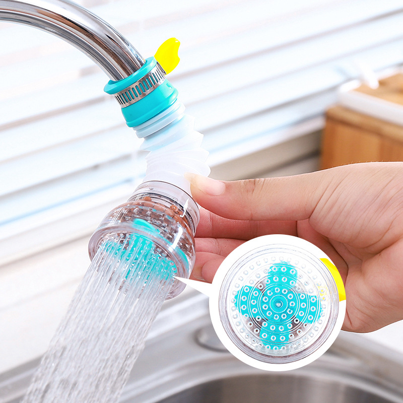 麦饭石花洒洗手池水龙头旋转伸缩自来水滤水器可延伸卫生间防溅水