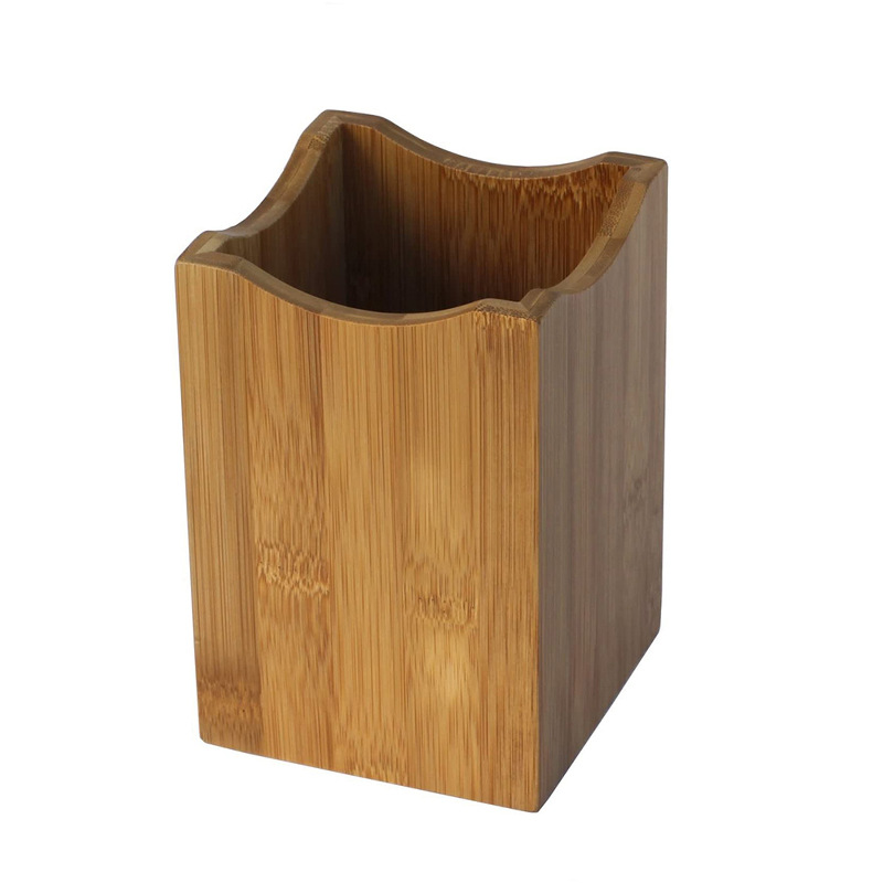 Estante de almacenamiento de cocina Estante de almacenamiento Tubo de bambú orgánico Organizador de utensilios de Bambú