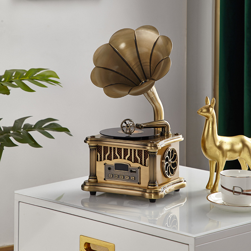 Paramount. Los Bella [Carga de patente de aleación] Mini gramófono de alta calidad Bluetooth